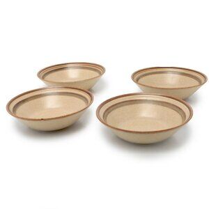 Vintage Couture by Mikasa Homespun Country Side Bowls Soup Cereal Stoneware 80s